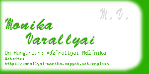 monika varallyai business card